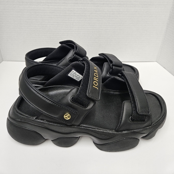 Jordan Black Sandals - Picture 1 of 9